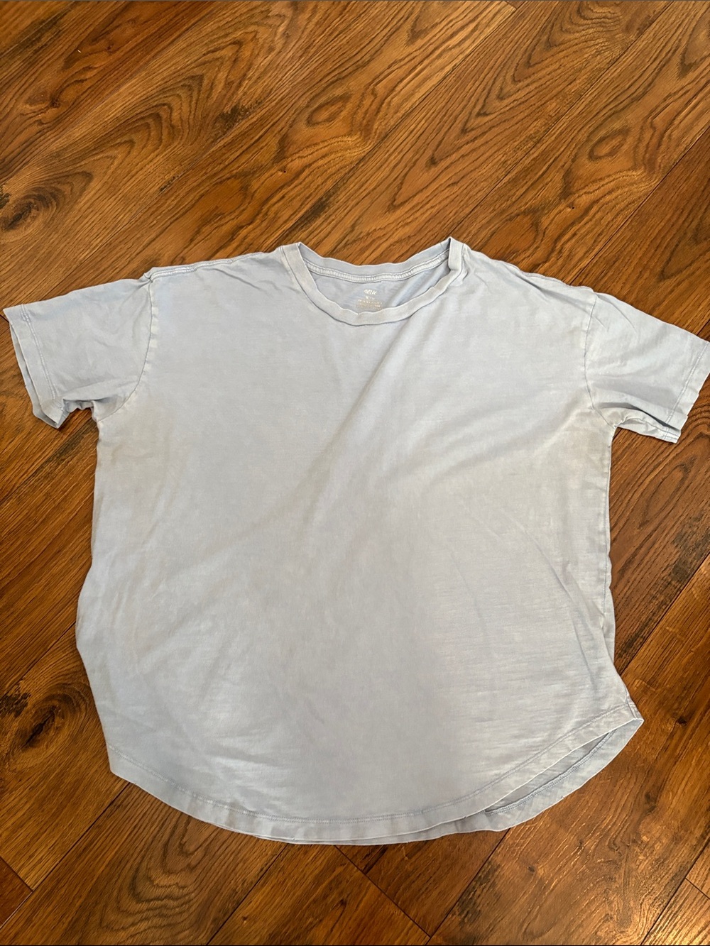 aerie Relaxed Crewneck Tee in Pale Blue